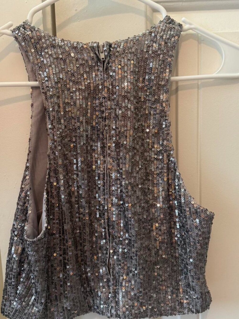 H&M Women's Silver and Grey Vest
